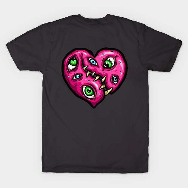 Zombie Heart Eyeball Jack Pink Valentines Day by Squeeb Creative